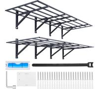 Jeu de 2 étagères de garage VEVOR 1830 x 630 x 305 mm Rangement d'outils 363 kg par couche Porte-outils mural 183 x 61 cm Surface d'étagère Étagères de rangement Étagère métallique Organisateur d'outi
