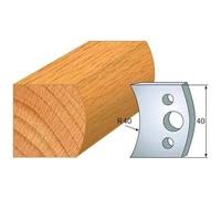 Jeu de 2 Fers Profilés Acier HT 40 x 4 mm - N°008 Main courante - Outil de menuiserie - Diamwood