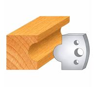 Jeu de 2 Fers Profilés Acier HT 40 x 4 mm - N°014 Gueule de loup - Outil de menuiserie - Diamwood