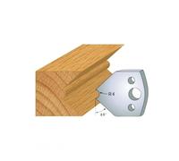 Jeu de 2 Fers Profilés Acier HT 40 x 4 mm - N°080 Mouchette et chanfrein - Outil de menuiserie - Diamwood