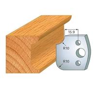 Jeu de 2 Fers Profilés Acier HT 40 x 4 mm - N°175 Fer R 10 mm - Outil de menuiserie - Diamwood