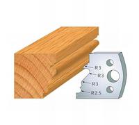 JEU DE 2 FERS PROFILES ACIER HT.40MM N°122