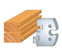 Jeu de 2 Fers Profilés Acier HT 50 x 5,5 mm - N°201 Rainure/Languette - Outil de menuiserie - Diamwood