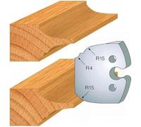 Jeu de 2 Fers Profilés Acier HT 50 x 5,5 mm - N°252 Plate-bande double - Outil de menuiserie - Diamwood