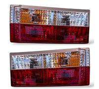 Jeu De 2 Feux Arrière Bâbord/Cristal Rouge Chrome Pour VW Golf I 17 155 74-93