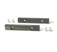 Jeu de 2 mors acier de rechange avec vis pour étaux Dolex