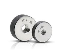 Jeu de 2 pièces de jauge à anneau fileté métrique 6g M1-M30 GO/NO GO for l'inspection mécanique de précision(M6.0x0.5)