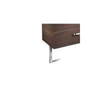 Jeu de 2 pieds de 30cm chromé brillant pour meuble Victoria