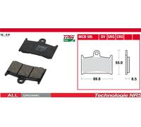 Jeu de 2 Plaquettes de frein Avant MCB595 SUZUKI RGV 250 Gamma 1988