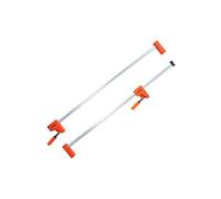 VEVOR Jeu de 2 Serre-Joints à Libération Rapide 145 cm, Serrage Parallèle, avec Limite de Charge 499 kg, Pression Uniforme, en Plastique et Acier au Carbone, pour Charpentier Menuisier Métallurgie