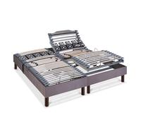 BELLECOUR LITERIE | Jeu de 2 sommiers électriques Athena 2x70x200 cm | Lattes & Plots