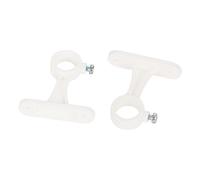 Jeu de 2 support de penderie en zamac diamètre 16mm