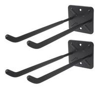 Jeu de 2 supports muraux Maclean pour outils roues échelle vélo acier charge max 70kg noir G