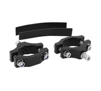 Jeu de 2 supports pour fixation porte bagage vélo - modèle demi-collier Racktime Noir