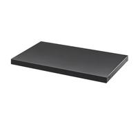 Jeu de 2 tablettes noires pour armoire à rideaux largeur 100 cm