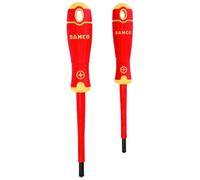 Jeu de 2 tournevis isolés VDE pointe combi - BAHCO B220.012
