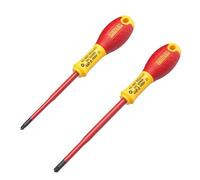 Jeu de 2 Tournevis - STANLEY FATMAX - FMHT0-62649 - Borniers Isolés 1000V - PZ1X100 + PZ2X125