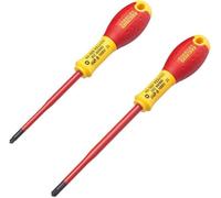 Jeu de 2 Tournevis - STANLEY FATMAX - FMHT0-62649 - Borniers Isolés 1000V - PZ1X100 + PZ2X125