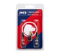 Jeu de 2 valves tubeless Joe's Presta Noir