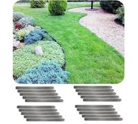 Jeu De 20 Bordure De Jardin En Métal Alu/Zinc 18cm X 100cm Bordure Jardin Bordures De Jardin Multicolore