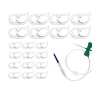 Jeu De 20 Colliers De Serrage D'arrêt D'eau - Colliers De Serrage Réglables En Plastique Souple, Régulateur De Débit Pour Tuyaux De 3 À 6 Mm, Utilisation Facile D'une Seule Main Avec Boîte De Rangemen