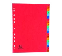 Exacompta Intercalaires Réf. 4803Z – 20 onglets A–Z – A4 – carte lustrée 225 g/m² FSC