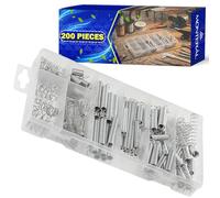 Jeu de 200 Pièces Ressort de Traction et Ressort de Compression en Acier - Dans un Coffret en Plastique avec Séparateurs - MONTERAL