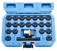 Jeu de 22 extracteurs écrou antivol Pour démonter les écrous antivol de roue