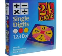 Jeu de 24 cartes - Le jeu de cartes mathématiques avec 48 cartes à un chiffre pour faire 24 cartes en utilisant la logique, la vitesse et la stratégie