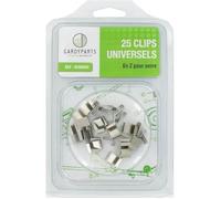 Jeu de 25 clips universels en Z pour le soutient des vitres ou plaques de polycarbonate d'une serre