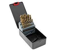 Jeu de 25 Forets hélicoïdaux Ø1-13 mm 135° Perçage de métal Coffret de rangement Atelier Set Mèche