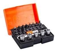 Jeu de clés à douille Bahco 2058/S26 métrique 1/4\ (6.3 mm) 26 pièces