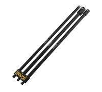 Jeu de 3 adaptateurs porte douille 12" = 30cm de long, Entraînement 6 pans (1/4" = 6,35, 1/2" = 9.5, 3/8" = 12,7mm) Socket Adaptor Converter Set, tournevis porte-embout ou une perceuse visseuse