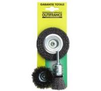 jeu de 3 brosses ondulés
