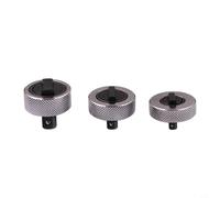 Jeu de 3 clés à douille à cliquet en acier, construction avec fonction réversible au doigt et design ergonomique de la paume pour une utilisation facile, compatible avec 1/4 3/8 1/2 pouce
