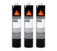 Jeu de 3 colles SIKAFLEX 252 coloris blanc 300 ml