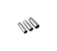 jeu de 3 douilles a bougies 14 16 et 18 mm paroi minces laser 7295 -