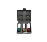 Jeu de 3 douilles à chocs KS TOOLS Pour jantes aluminium - 04-19-21mm - 1/2" -