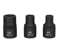 Jeu de 3 douilles RIBE 1/2' pour culasse M6 - M8 - M12 KS TOOLS - 911.0895