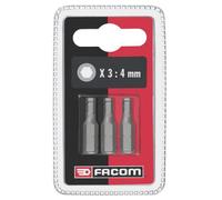 Jeu de 3 embouts standards série 1 pour vis 6 pans creux métriques Facom EH1.J3