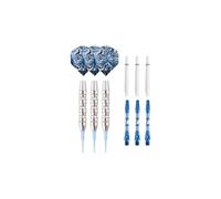 Jeu de 3 fléchettes professionnelles à pointe plastique 22gr - Modèle Deep Sea - Coloris bleu