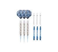 Jeu de 3 fléchettes professionnelles en plastique - 22g - Couleur bleue élégante