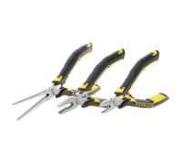 Stanley Mini pinces FMHT0-80524 FATMAX – Design compact, poignée bi-matière, acier trempé, 3 pièces