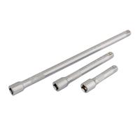 JEU DE 3 RALLONGES pour CLIQUET carré 3/8"" longueur 75, 125 et 250 mm