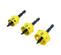 Jeu de 3 scies cloche HSS Vorteck pour tôle d'acier