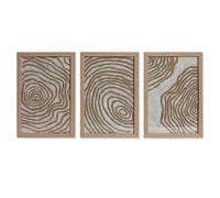 Jeu de 3 tableaux Home ESPRIT Moderne 20 x 2 x 30 cm (3 pièces)