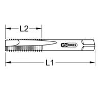 Jeu de 3 tarauds à main HSS, M2 x 0,4 KSTOOLS - 3310020