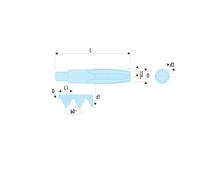 Jeu de 3 tarauds standards M20 x 2,5 mm ébaucheur - FACOM - 227.20X250T3