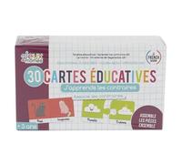 Jeu de 30 cartes éducatives en carton à assembler pour apprendre les contraires