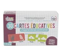 Jeu de 30 cartes éducatives en carton à assembler pour apprendre les contraires - - ALTOBUY